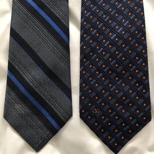 2 Valentino Silk Ties